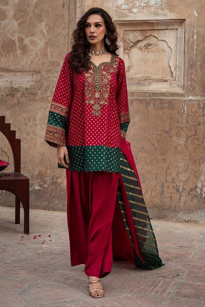 Charizma | Festive Pret  | CMA-6-343 - Dress - available at Maria Faisal in UK and USA.