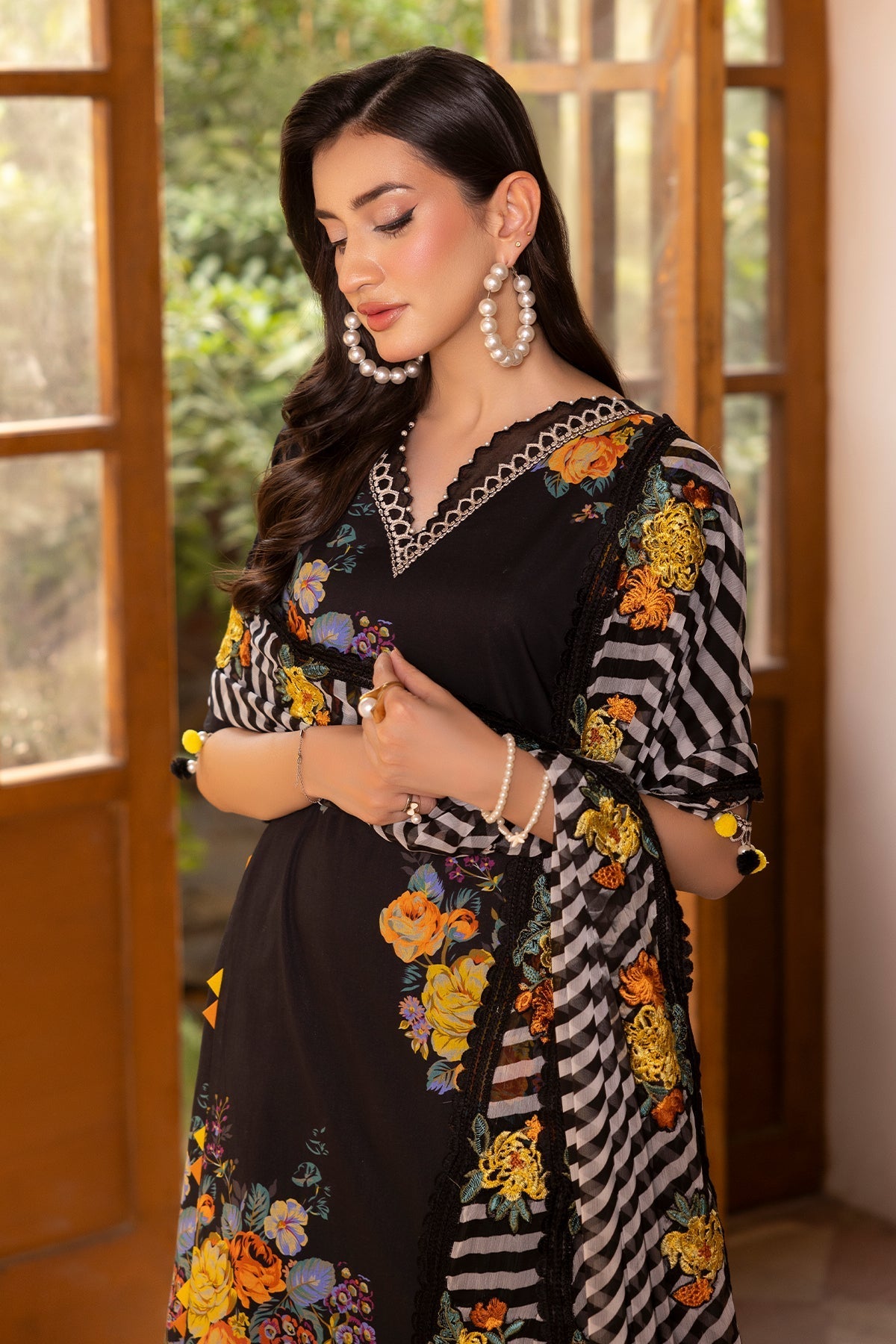 Charizma | Chunnri Collection | CH6-07 - Luxury Dress - available at Maria Faisal in UK and USA.