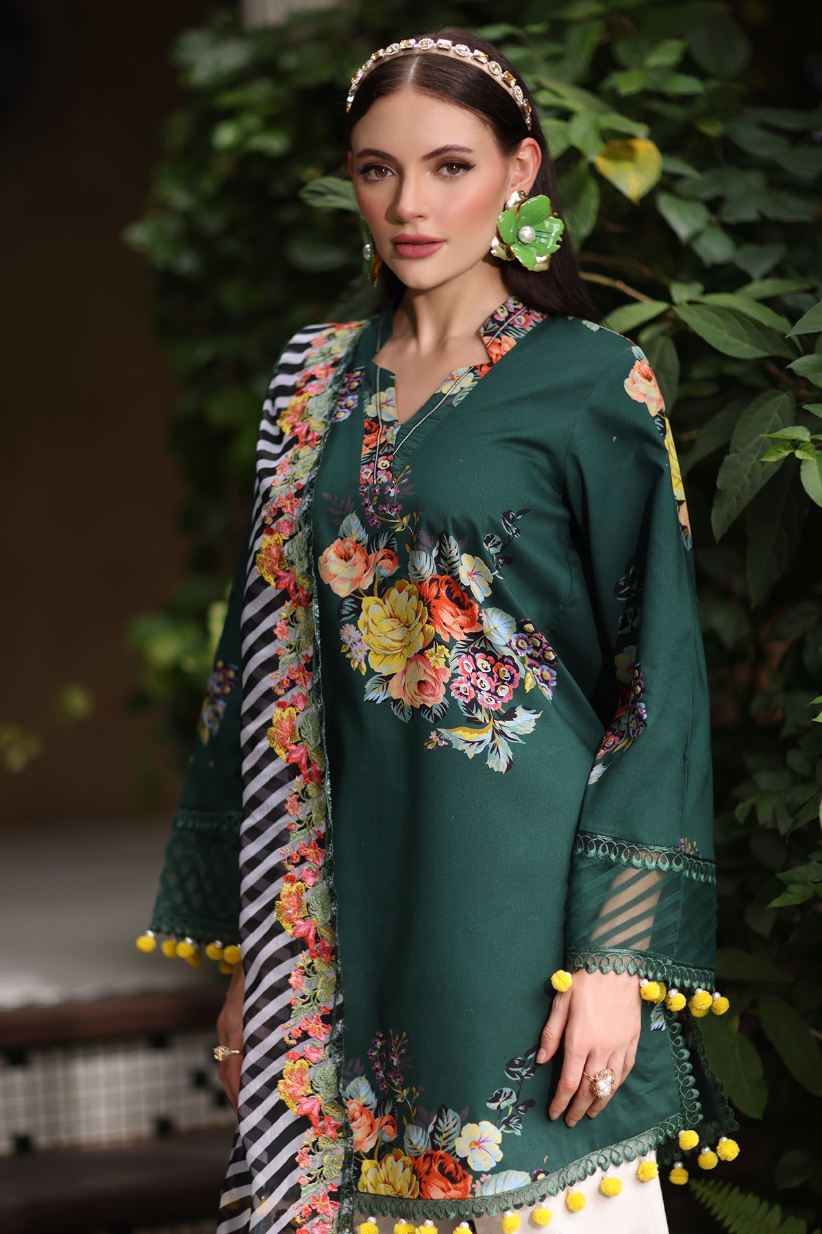Charizma | Chunnri Collection | CH6-08 - Luxury Dress - available at Maria Faisal in UK and USA.