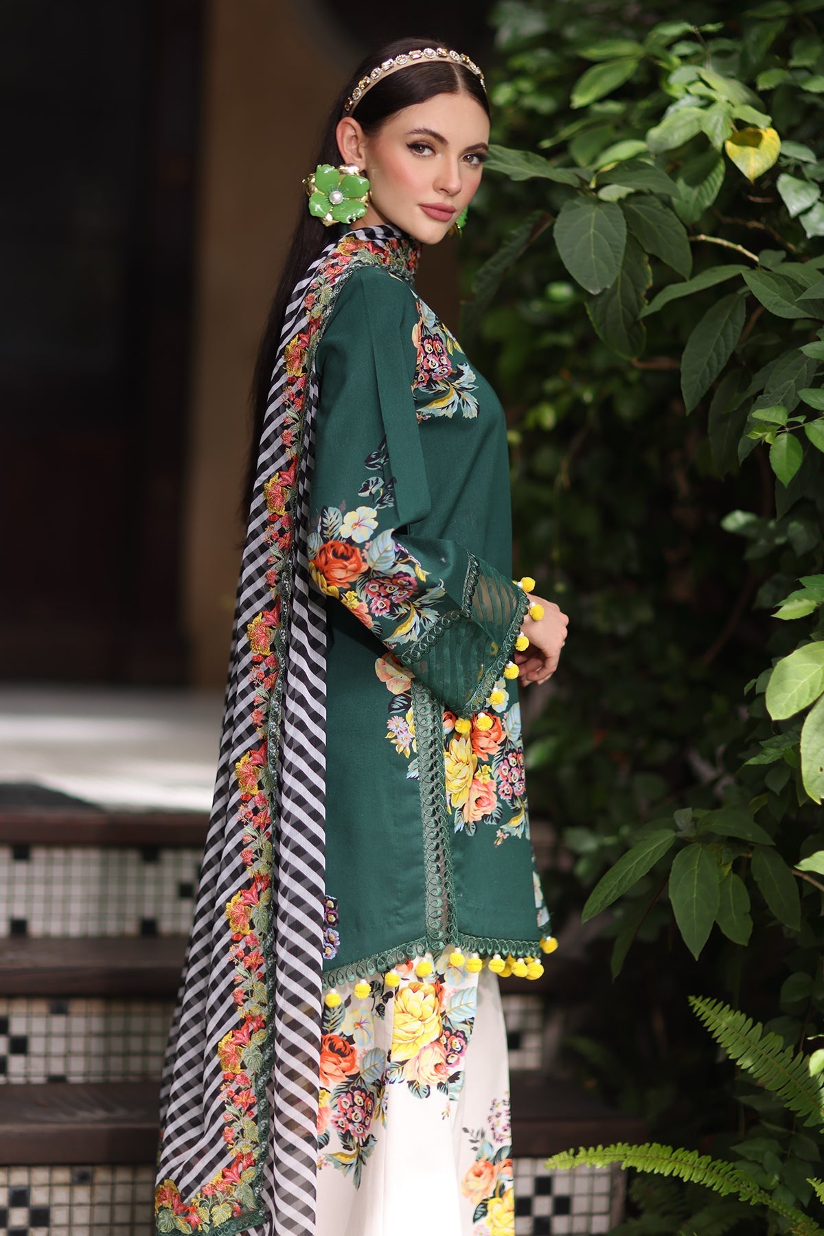 Charizma | Chunnri Collection | CH6-08 - Luxury Dress - available at Maria Faisal in UK and USA.