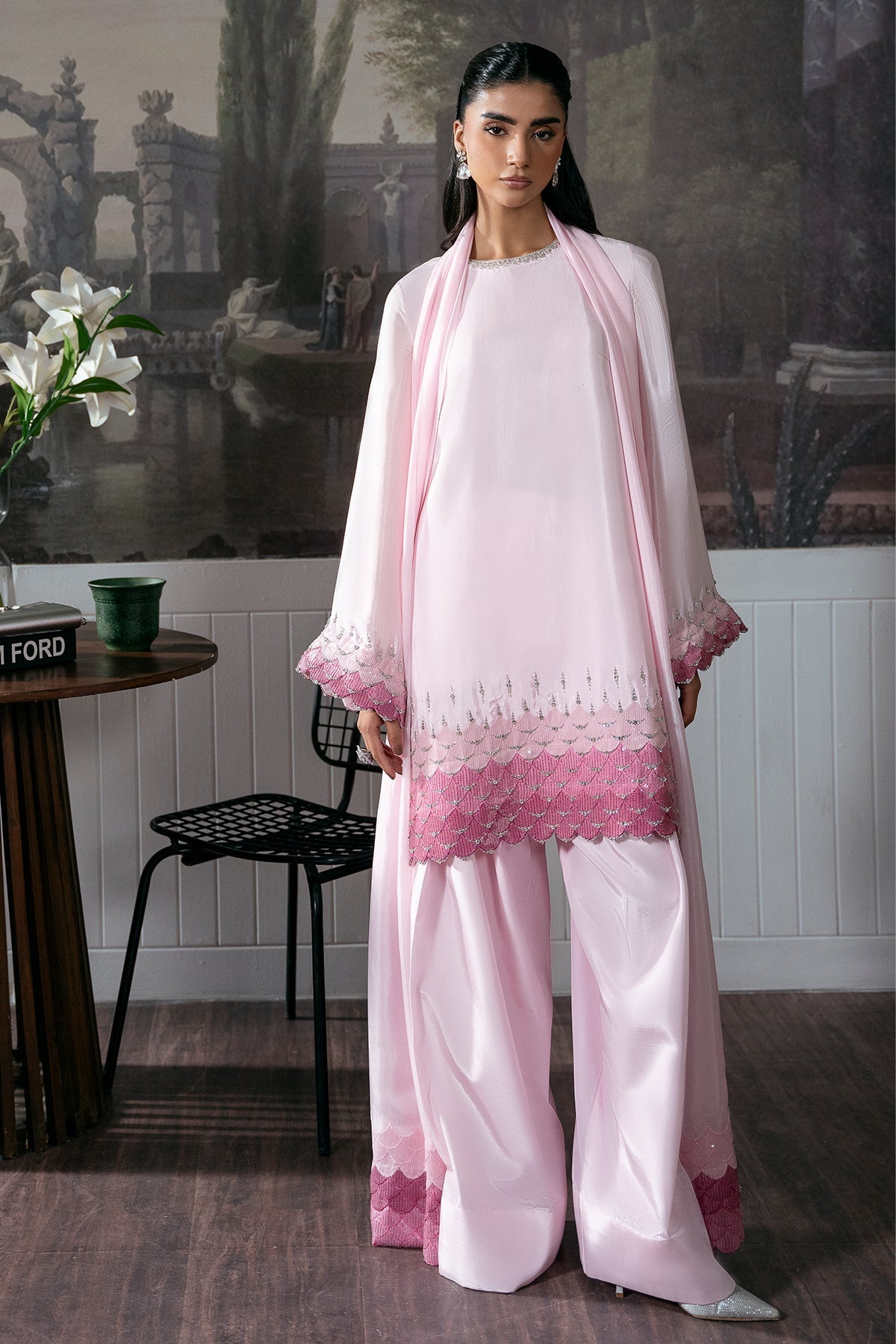 Mina Kashif | Loona Luxe Formals | Aurel - Formal Dress - available at Maria Faisal in UK and USA.