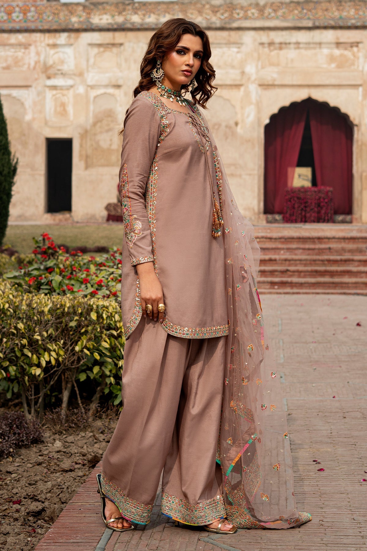 Charizma | Festive Pret  | CMA-6-128 - Dress - available at Maria Faisal in UK and USA.