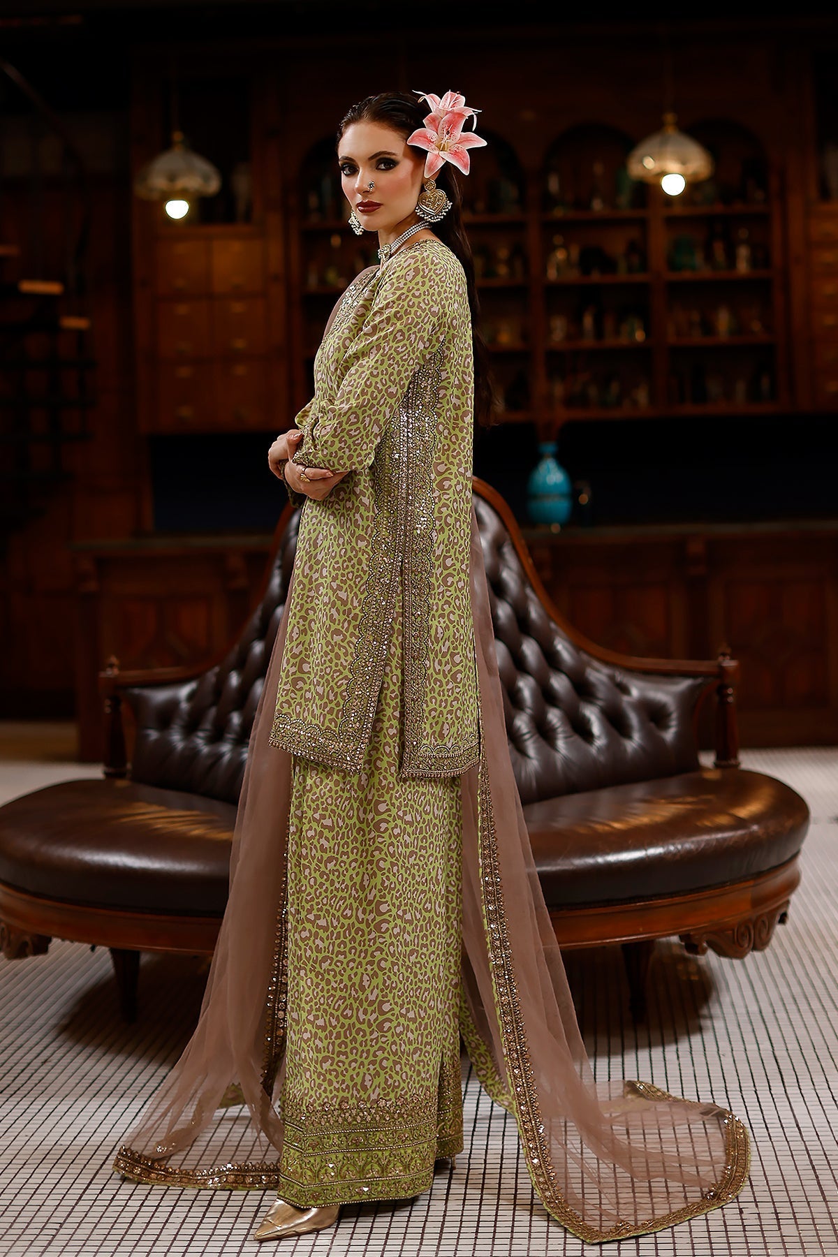 Charizma | Festive Pret  | CMA-6-154 - Dress - available at Maria Faisal in UK and USA.