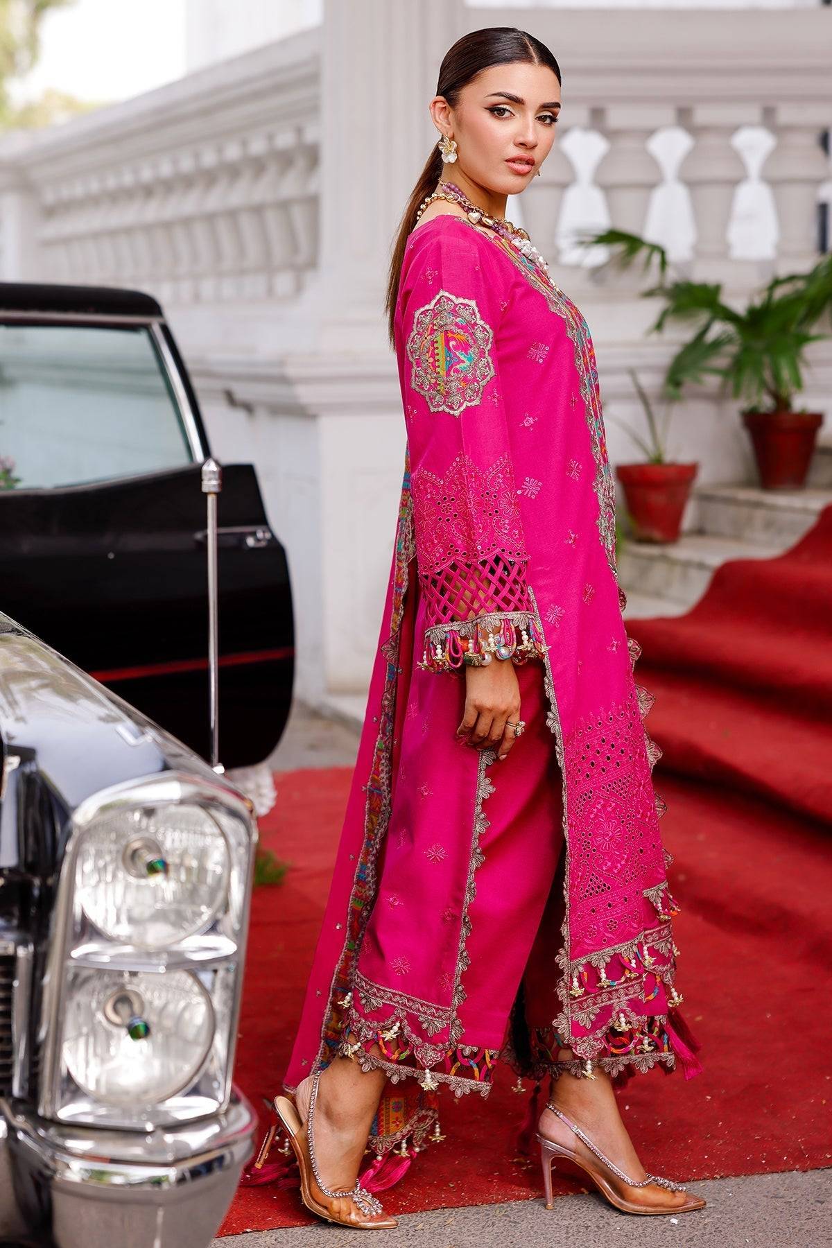 Charizma | Naranji Lawn 25 | CT5-14 by Maria Faisal - Registered Vendor of : Charizma - type : Ladies Clothes - 100% original wedding dresses