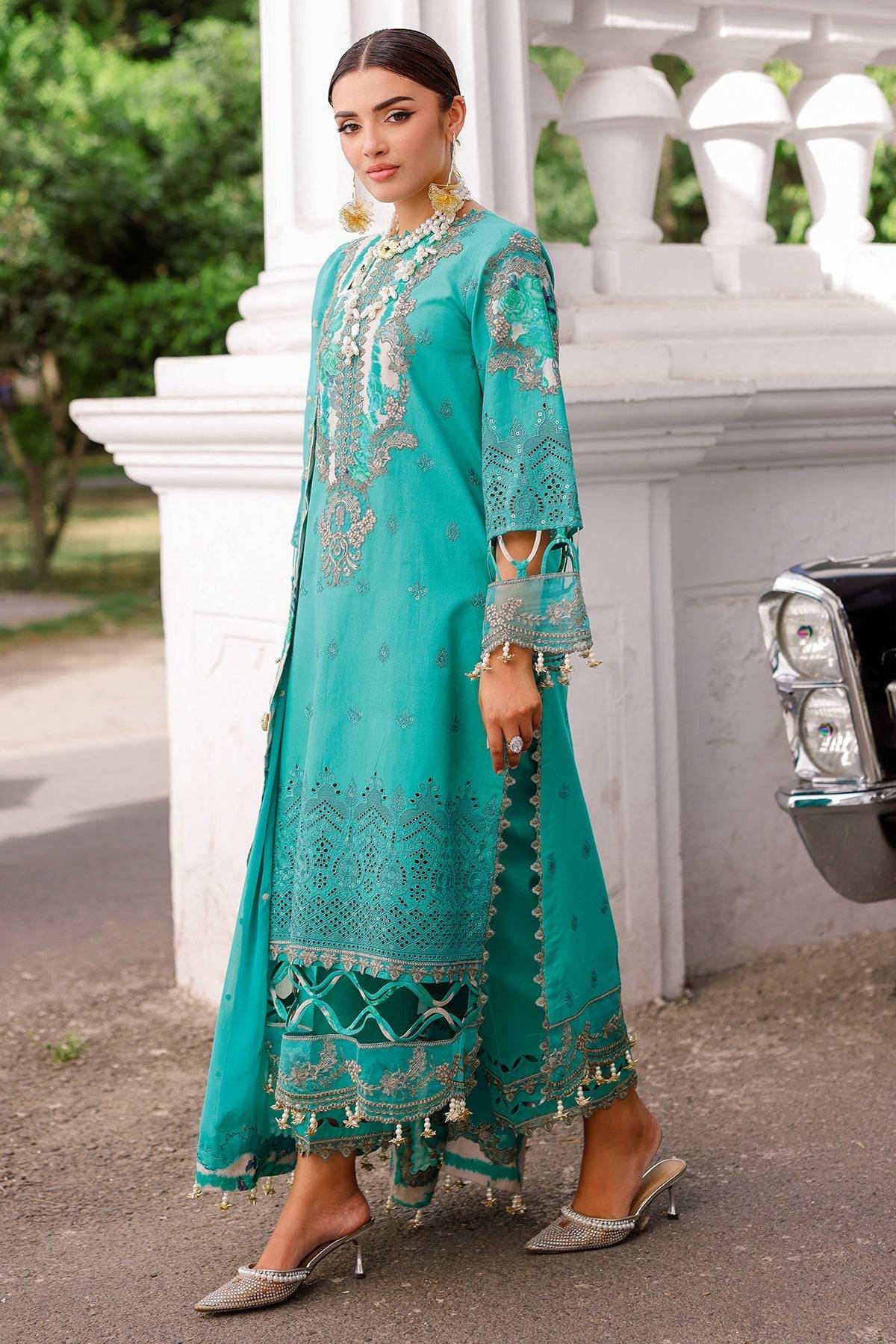 Charizma | Naranji Lawn 25 | CT5-15 by Maria Faisal - Registered Vendor of : Charizma - type : Ladies Clothes - 100% original wedding dresses