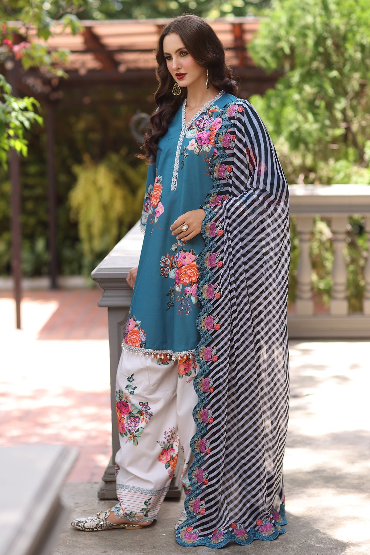 Charizma | Chunnri Collection | CH6-11 - Luxury Dress - available at Maria Faisal in UK and USA.
