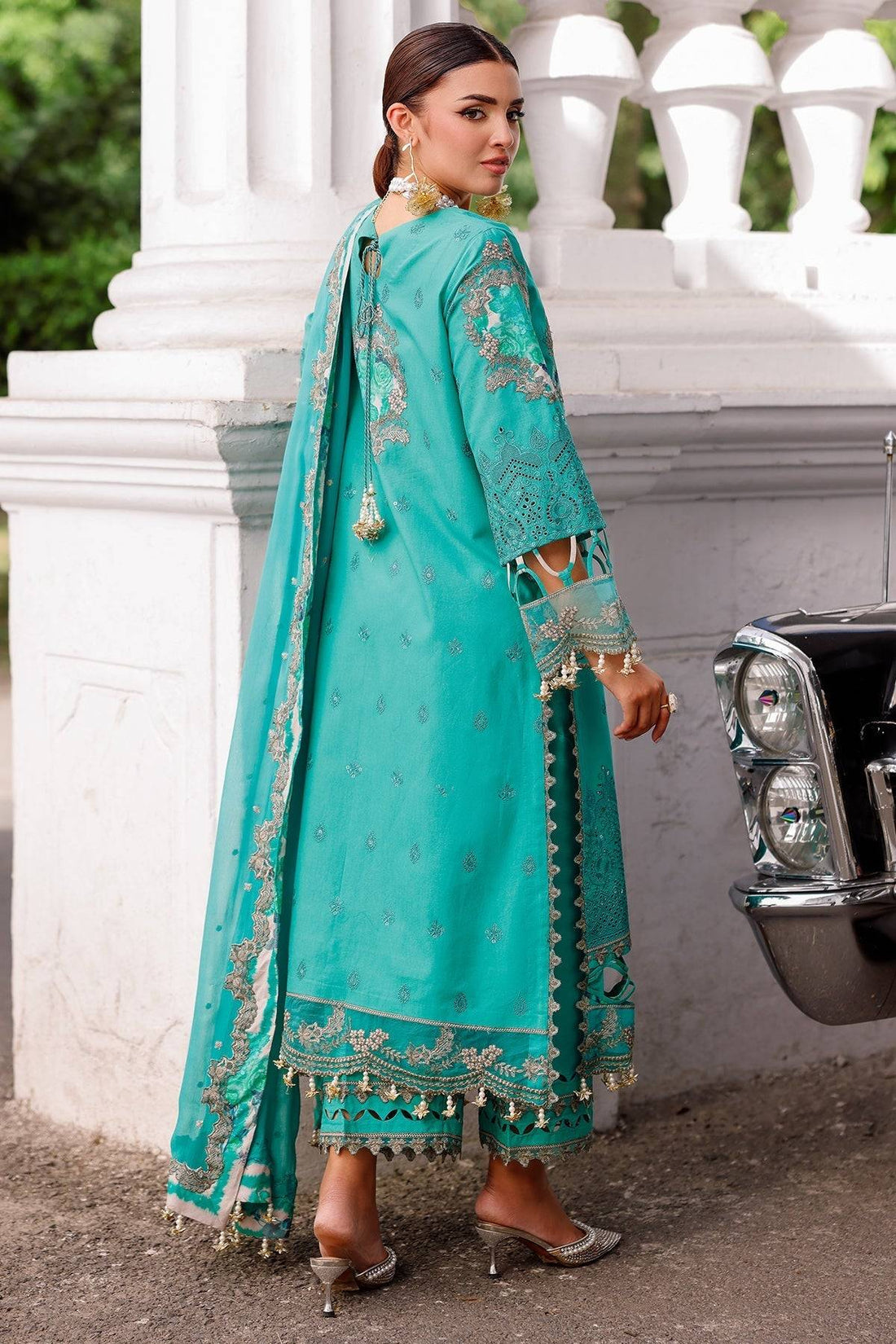 Charizma | Naranji Lawn 25 | CT5-15 by Maria Faisal - Registered Vendor of : Charizma - type : Ladies Clothes - 100% original wedding dresses