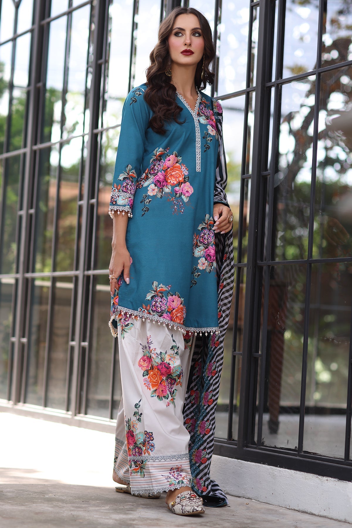 Charizma | Chunnri Collection | CH6-11 - Luxury Dress - available at Maria Faisal in UK and USA.