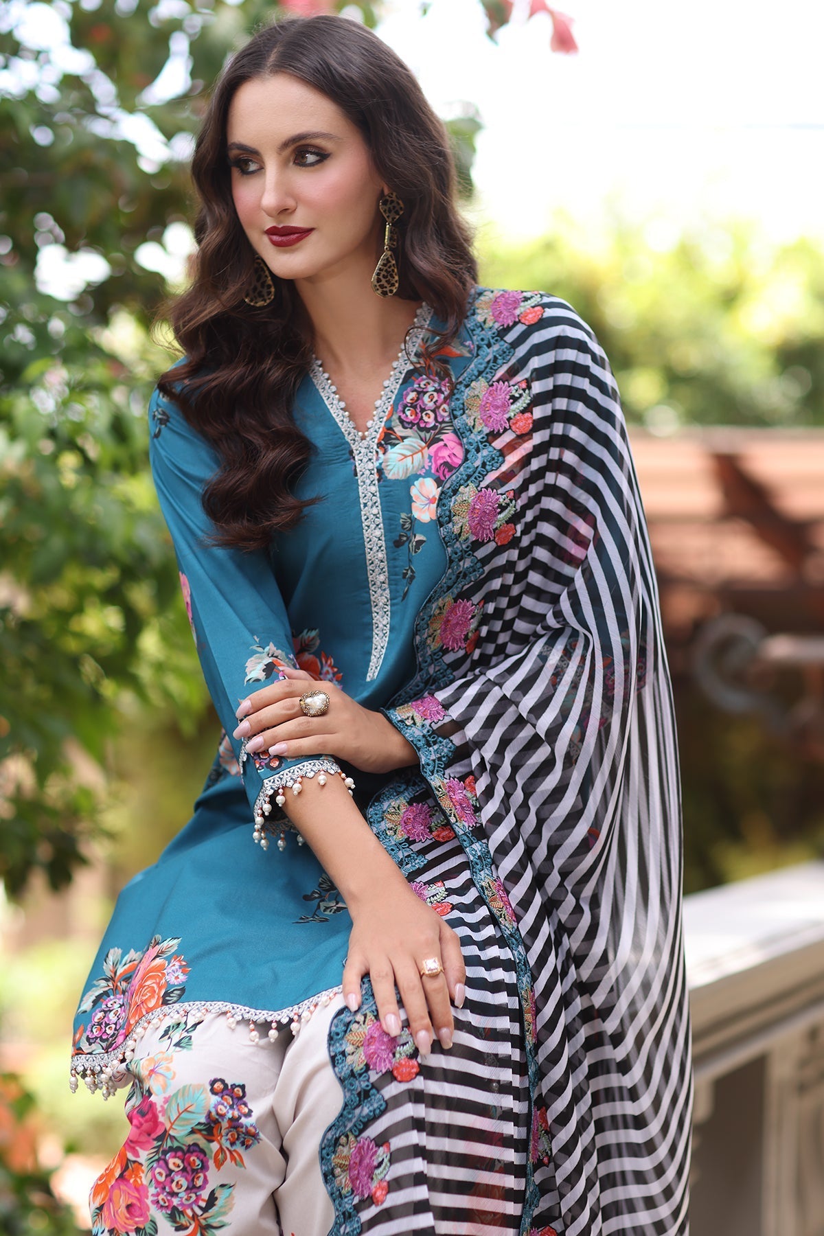 Charizma | Chunnri Collection | CH6-11 - Luxury Dress - available at Maria Faisal in UK and USA.