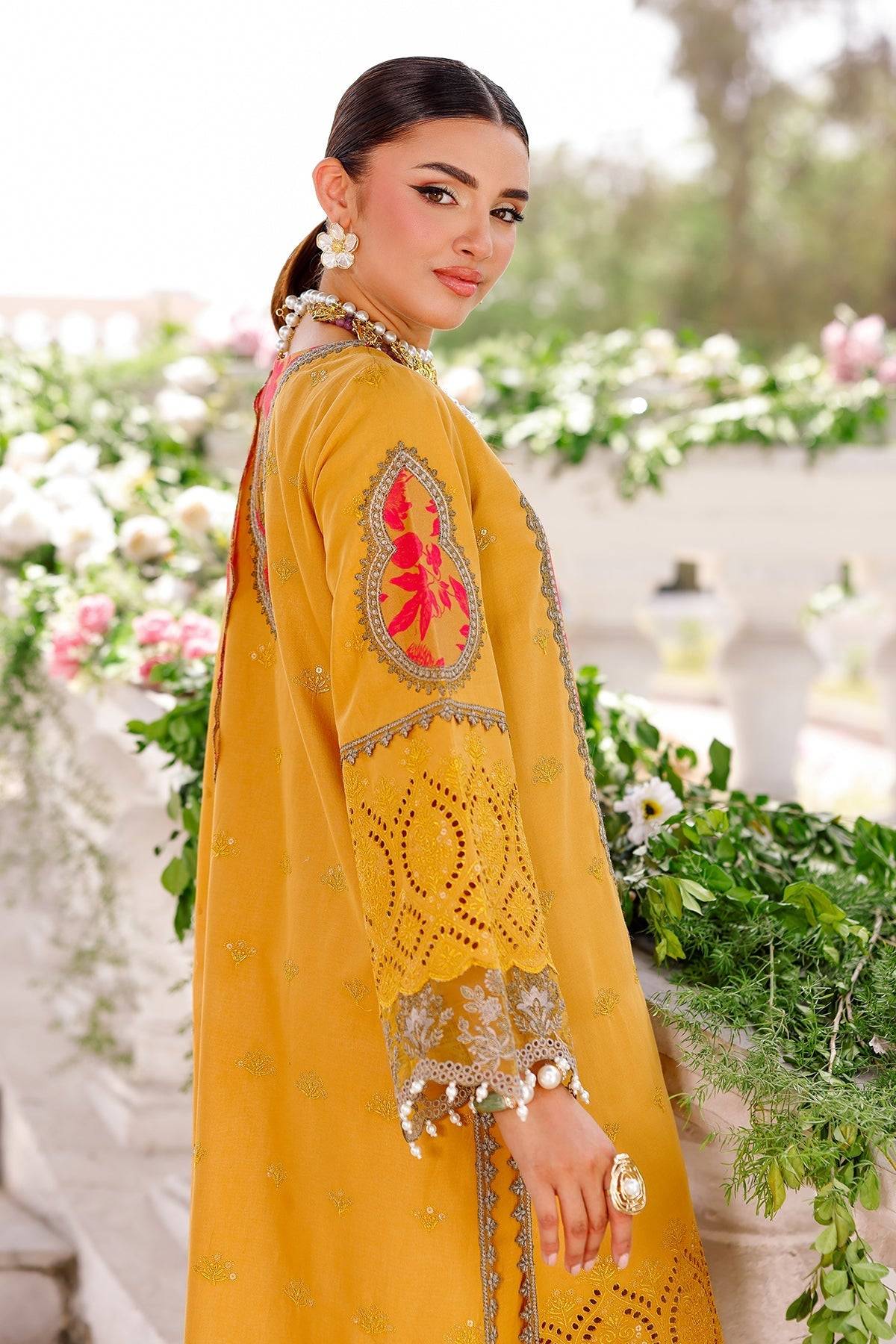 Charizma | Naranji Lawn 25 | CT5-13 by Maria Faisal - Registered Vendor of : Charizma - type : Ladies Clothes - 100% original wedding dresses