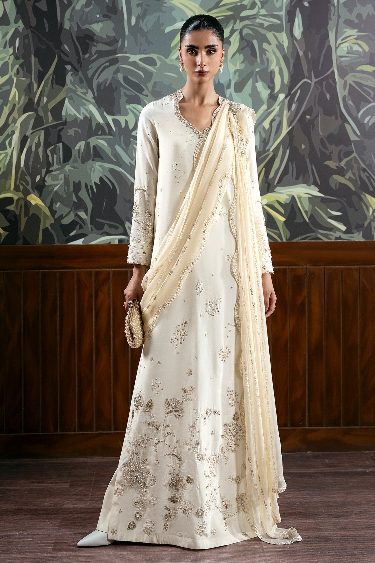 Mina Kashif | Loona Luxe Formals | Zenia - Formal Dress - available at Maria Faisal in UK and USA.