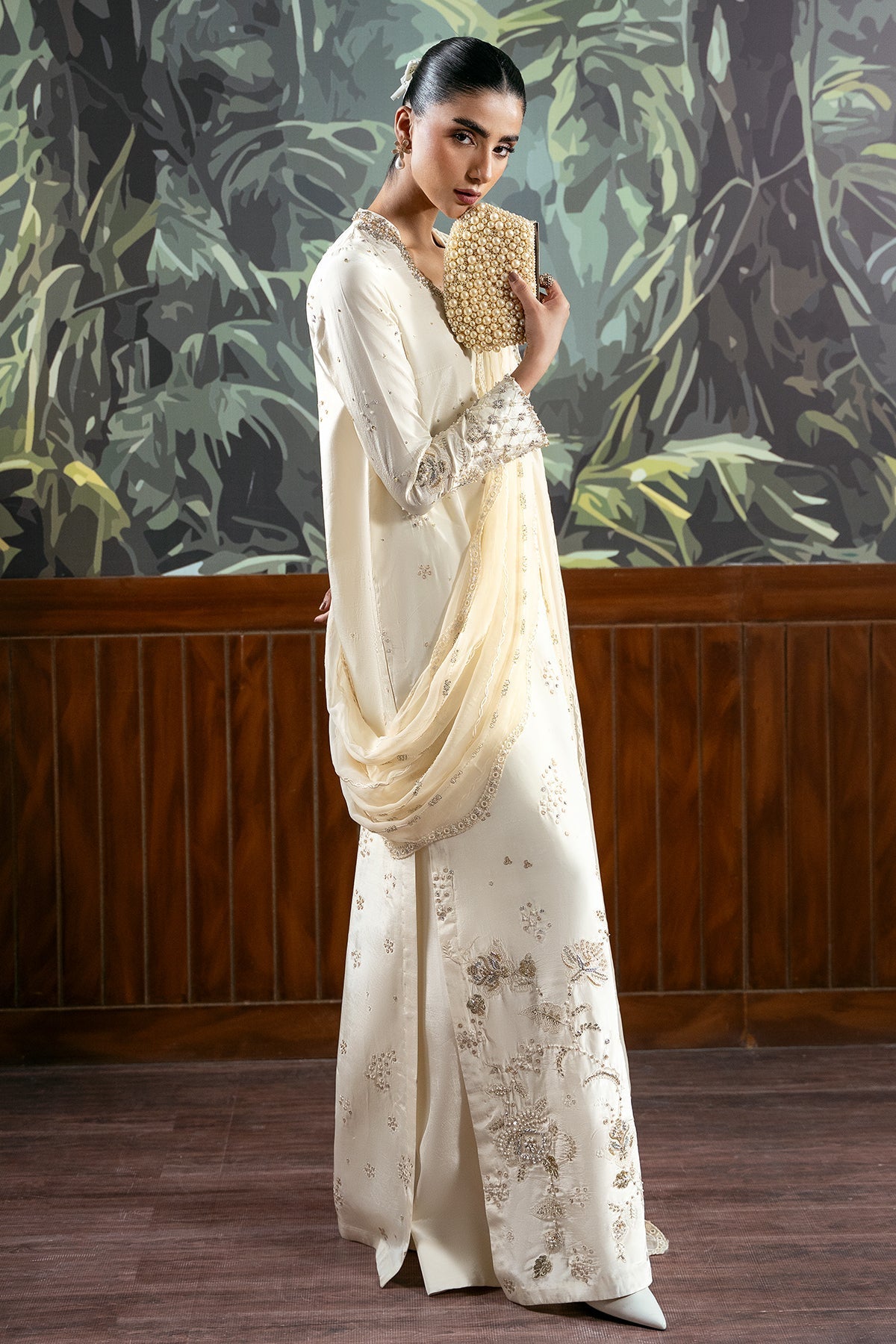 Mina Kashif | Loona Luxe Formals | Zenia - Formal Dress - available at Maria Faisal in UK and USA.