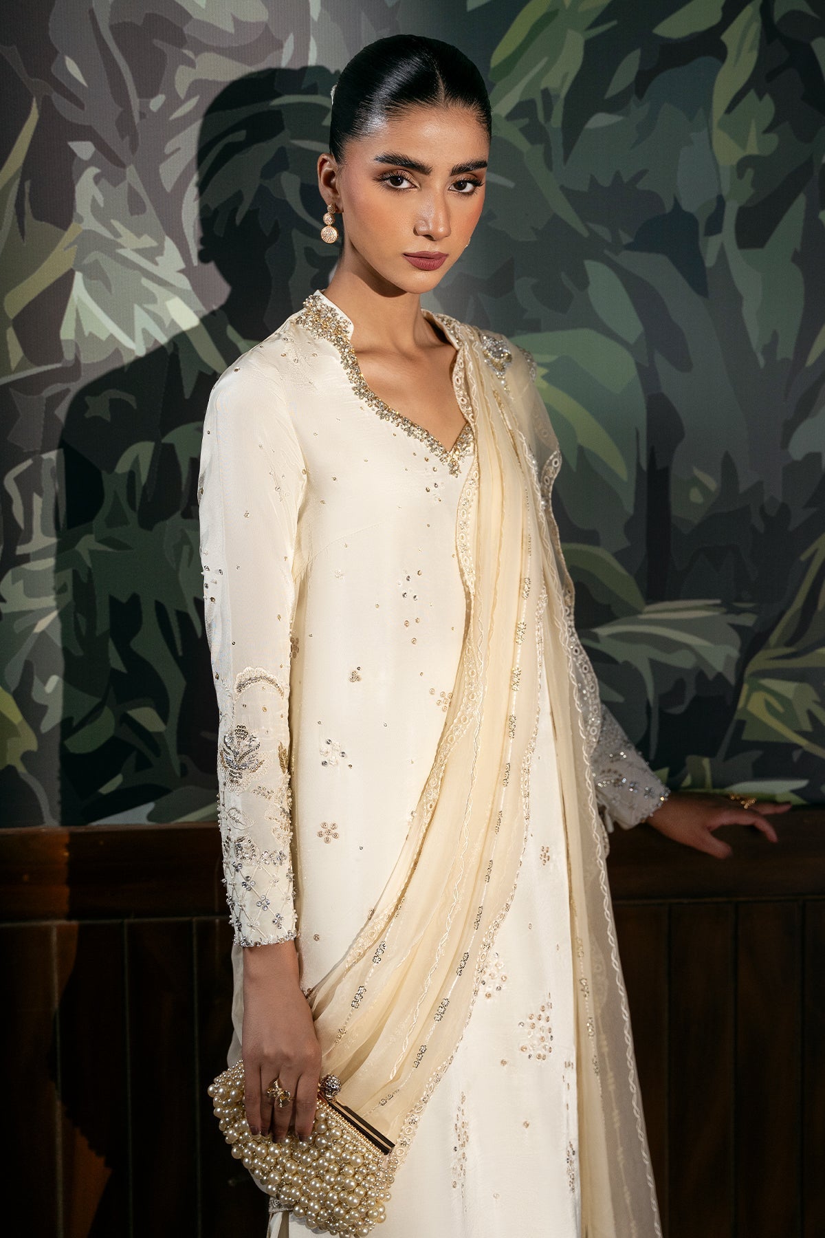 Mina Kashif | Loona Luxe Formals | Zenia - Formal Dress - available at Maria Faisal in UK and USA.