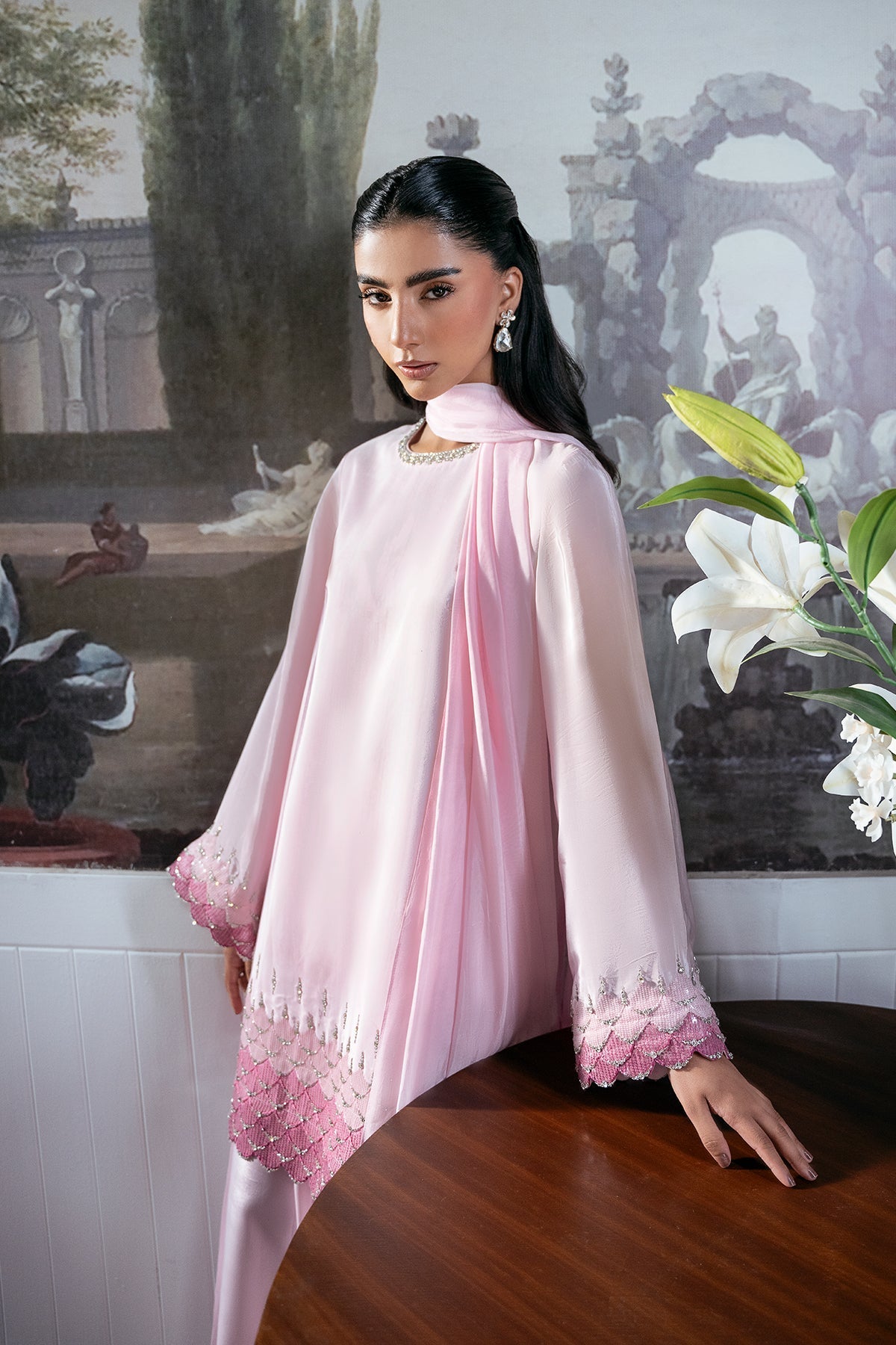 Mina Kashif | Loona Luxe Formals | Aurel - Formal Dress - available at Maria Faisal in UK and USA.
