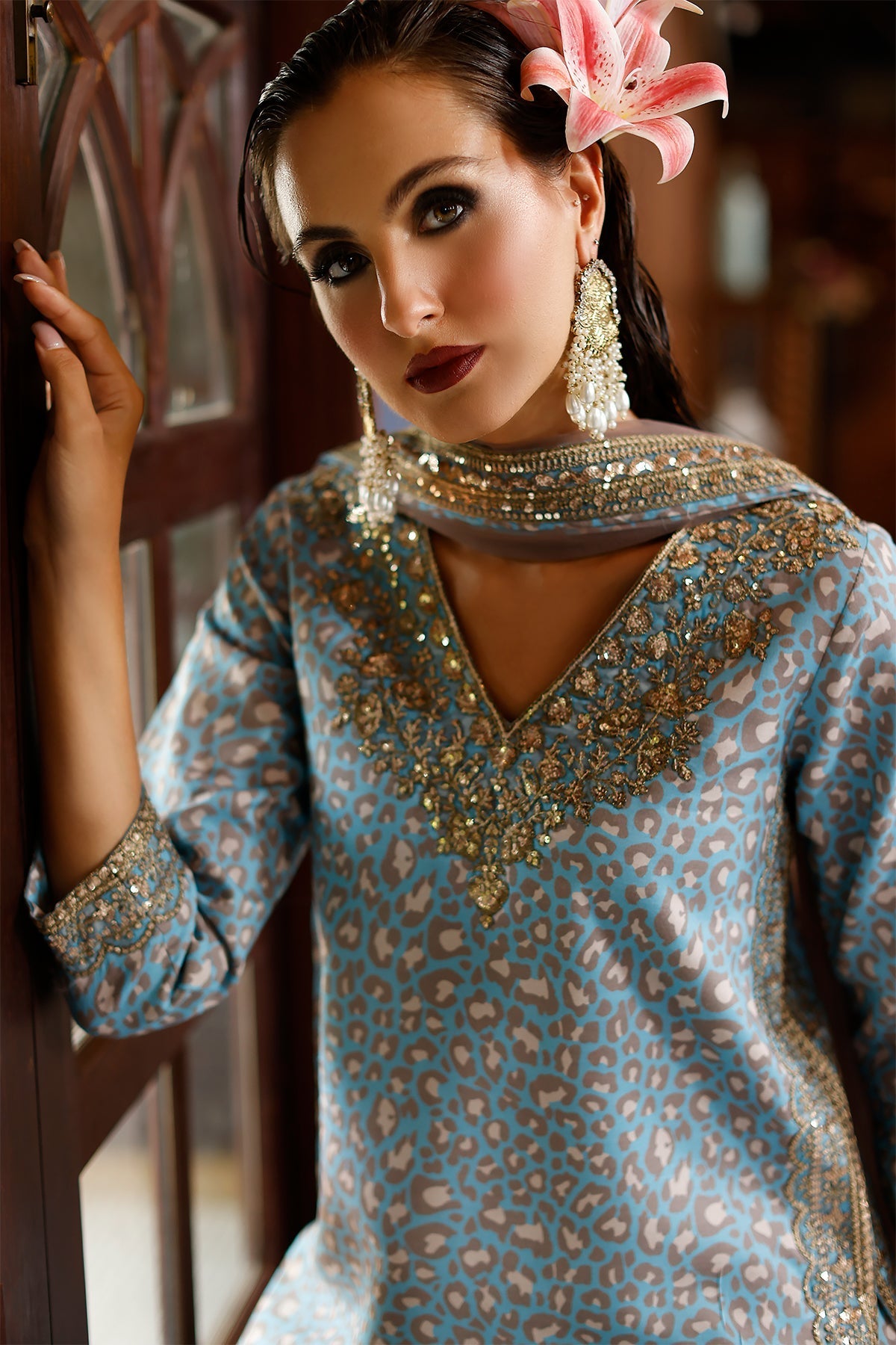 Charizma | Festive Pret  | CMA-6-155 - Dress - available at Maria Faisal in UK and USA.