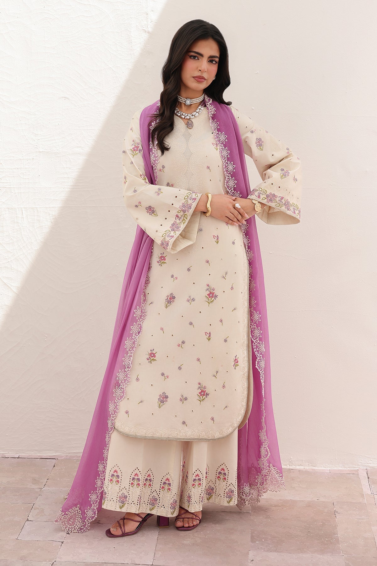 Charizma | Festive Edit | CNP-6-210 - Luxury Dress - available at Maria Faisal in UK and USA.