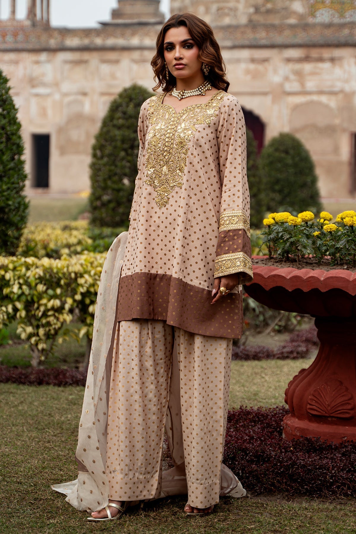 Charizma | Festive Pret  | CMA-6-273 - Dress - available at Maria Faisal in UK and USA.