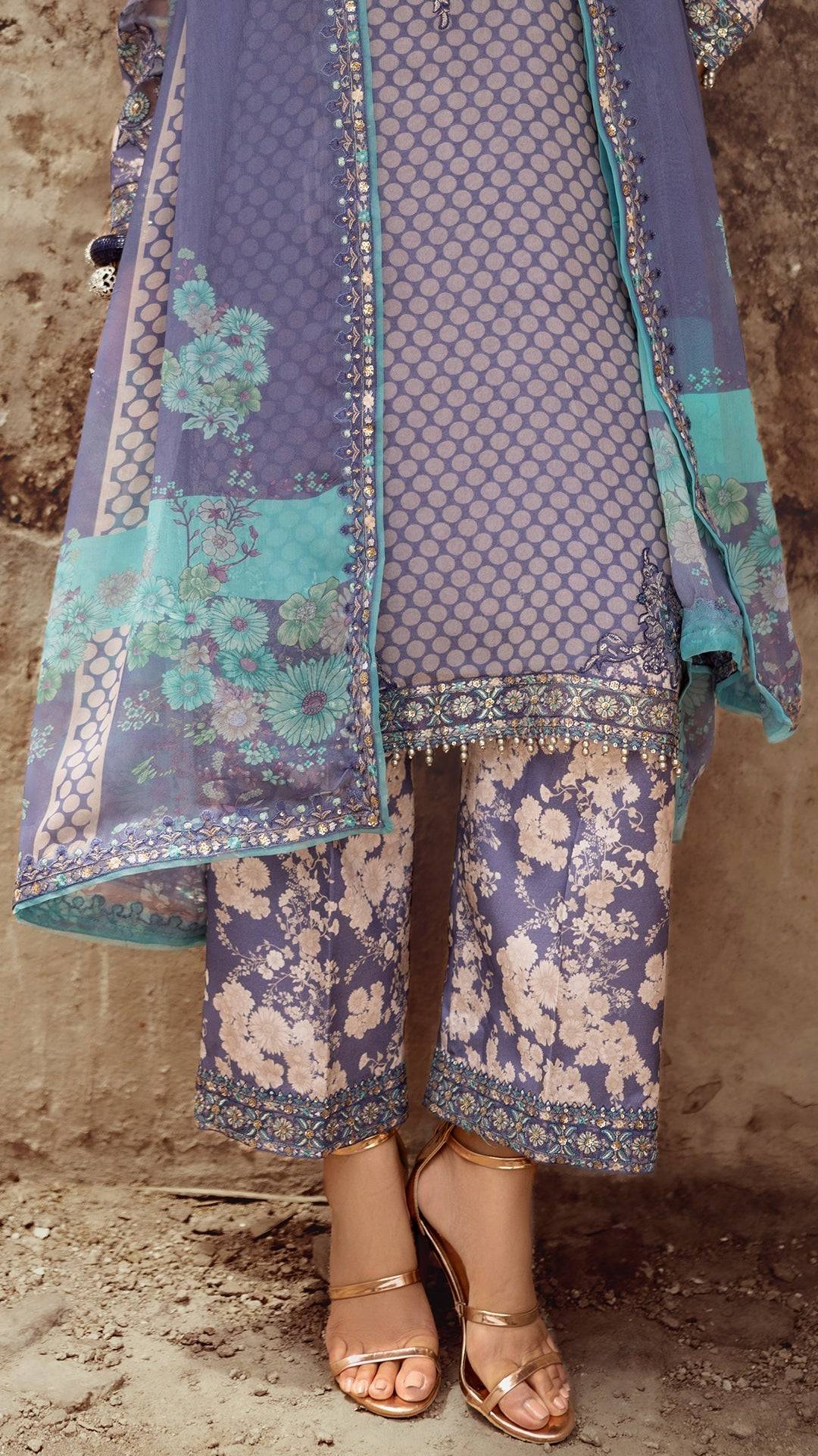 Charizma | Vasl Chiffon Collection | VSL25-07 by Maria Faisal - Registered Vendor of : Charizma - type : Ladies Clothes - 100% original wedding dresses