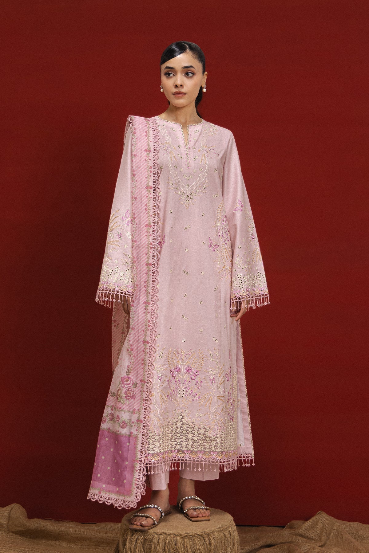 Afrozeh | Basic Pret 26 RTW | BLAIR - Casual Dress - available at Maria Faisal in UK and USA.