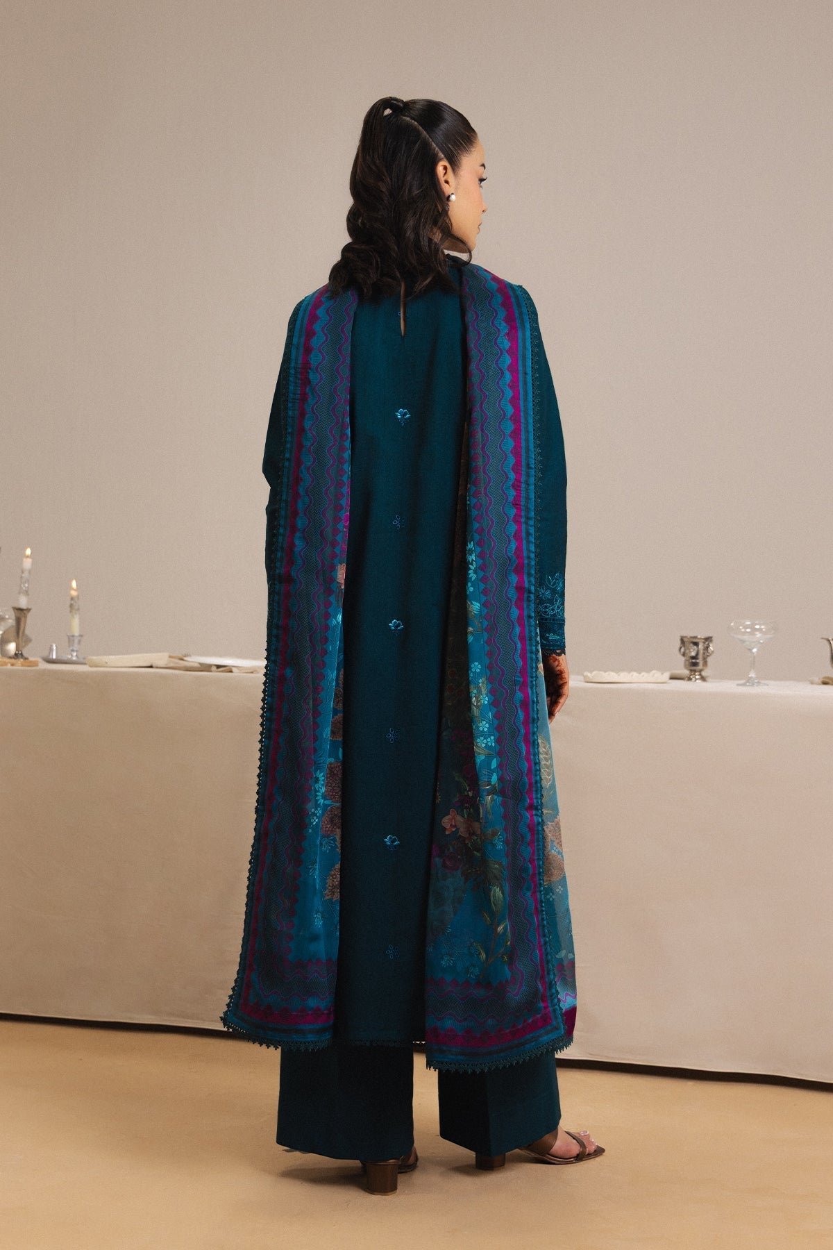 Afrozeh | Basic Pret 26 RTW | VOILE - Casual Dress - available at Maria Faisal in UK and USA.