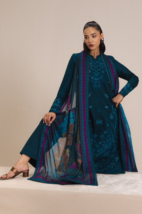 Afrozeh | Basic Pret 26 RTW | VOILE - Casual Dress - available at Maria Faisal in UK and USA.