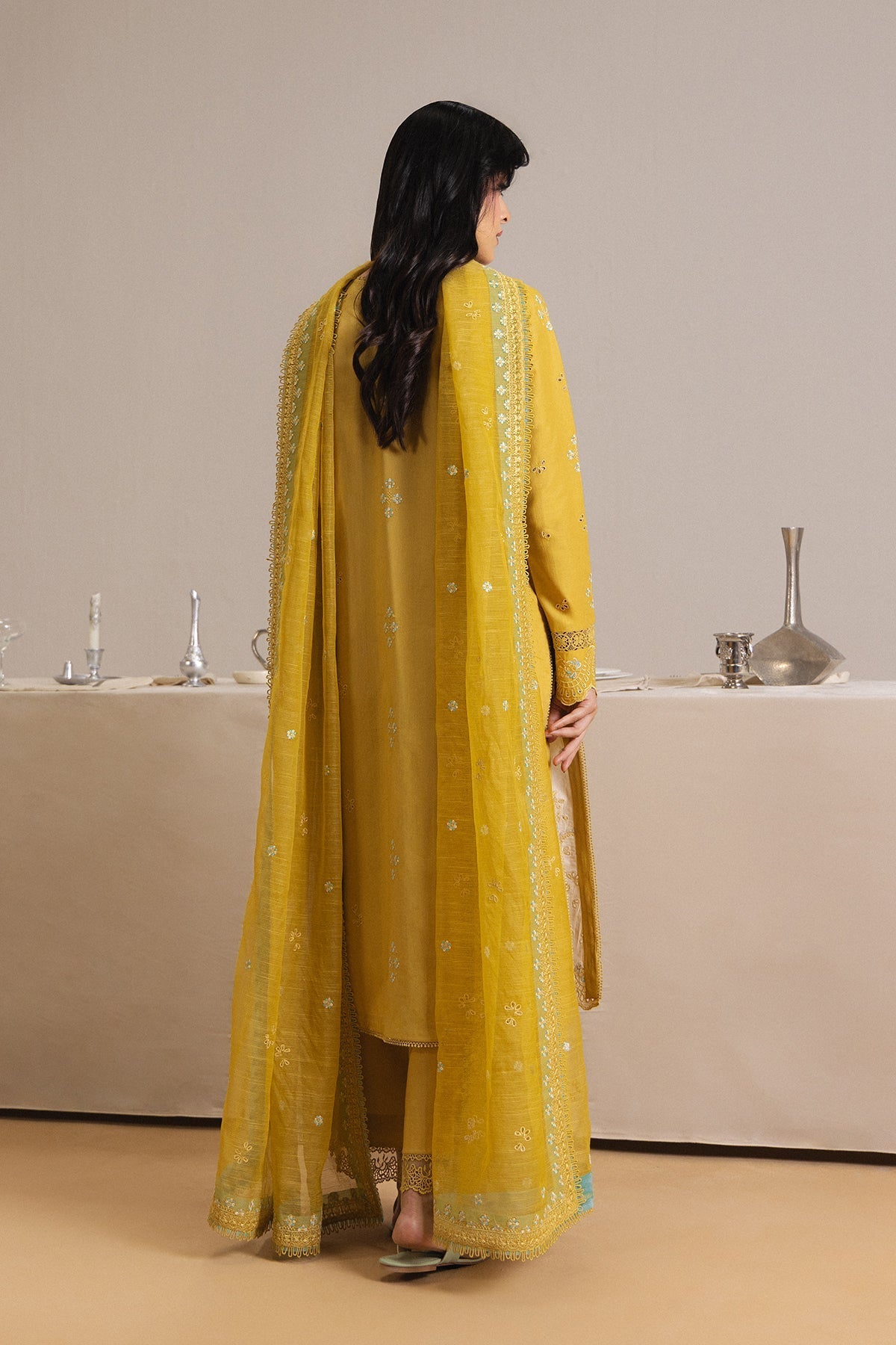 Afrozeh | Basic Pret 26 RTW | ROUGE - Casual Dress - available at Maria Faisal in UK and USA.