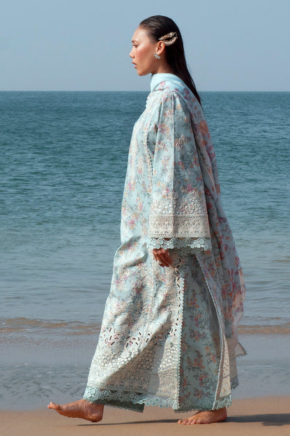 Afrozeh | Summer Together 25 | Aquamarine by Maria Faisal - Registered Vendor of : Afrozeh - type : Ladies Clothes - 100% original wedding dresses