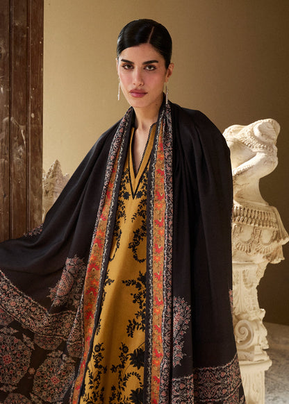 Hussain Rehar | Khaddar Pret 25 |MERI GOLD - Luxury Dress - available at Maria Faisal in UK and USA.