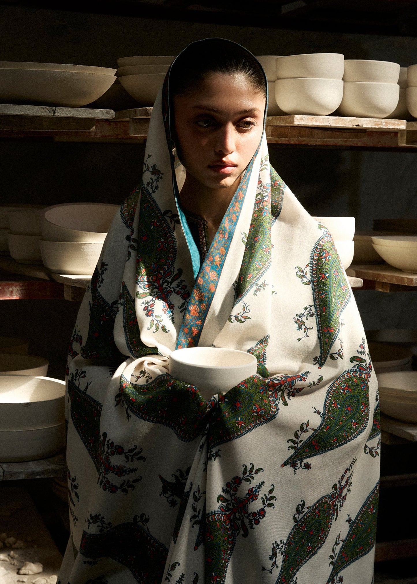 Hussain Rehar | Khaddar Pret 25 | AFSANAH - Luxury Dress - available at Maria Faisal in UK and USA.