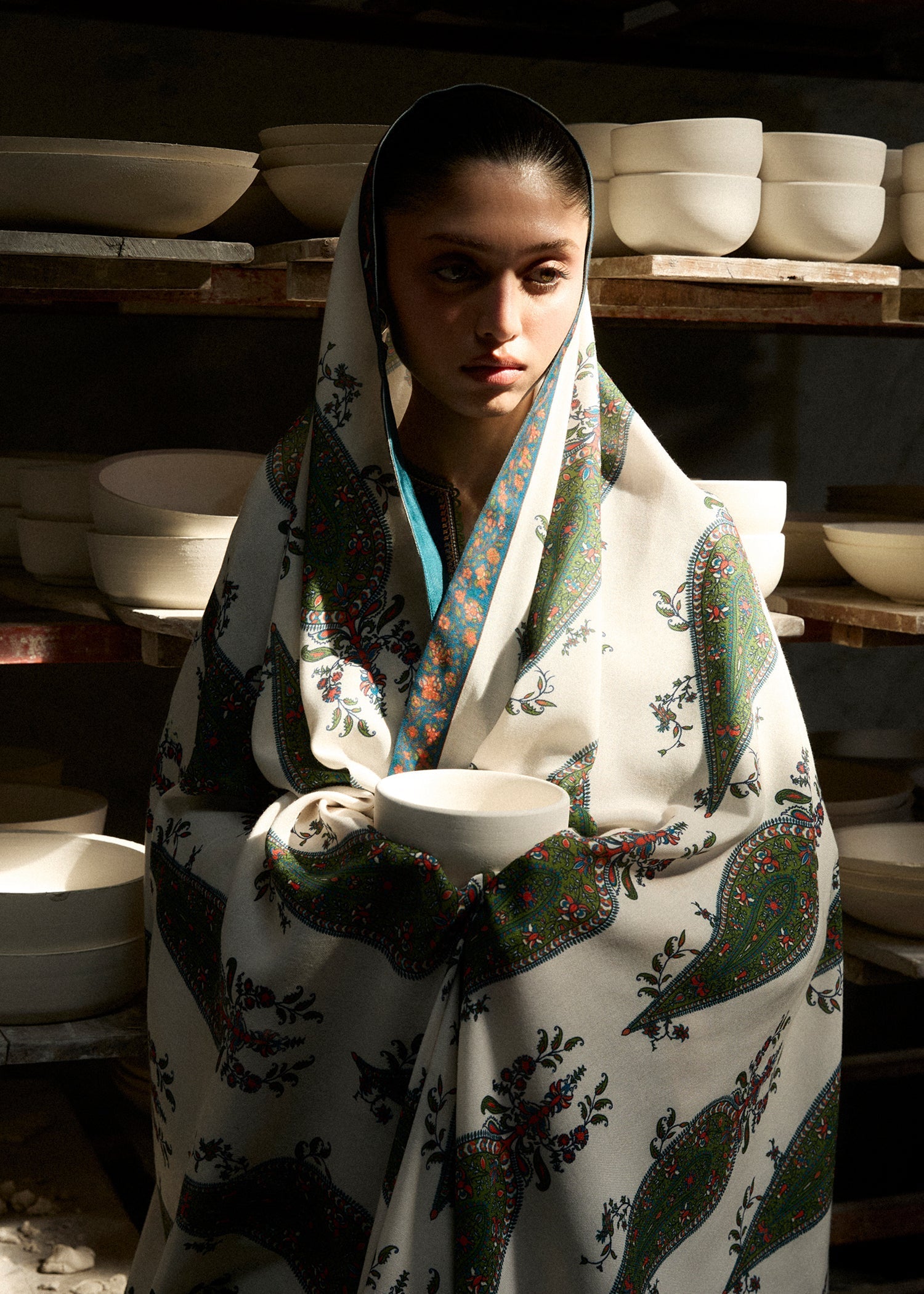 Hussain Rehar | Khaddar Pret 25 | AFSANAH - Luxury Dress - available at Maria Faisal in UK and USA.