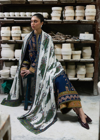 Hussain Rehar | Khaddar Pret 25 | AFSANAH - Luxury Dress - available at Maria Faisal in UK and USA.