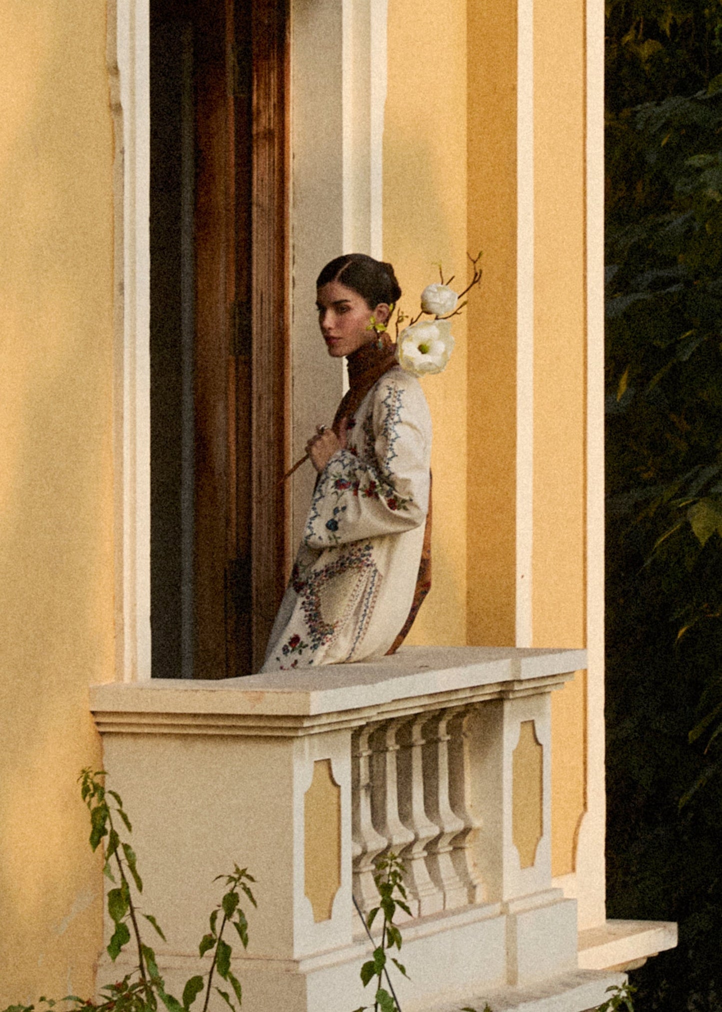 Hussain Rehar | Khaddar Pret 25 | LAYLA - Luxury Dress - available at Maria Faisal in UK and USA.