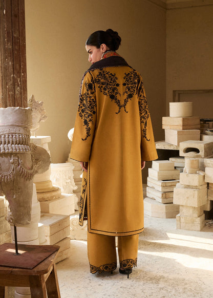 Hussain Rehar | Khaddar Pret 25 |MERI GOLD - Luxury Dress - available at Maria Faisal in UK and USA.