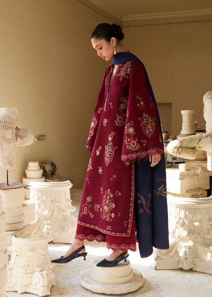 Hussain Rehar | Khaddar Pret 25 | GULNAR - Luxury Dress - available at Maria Faisal in UK and USA.