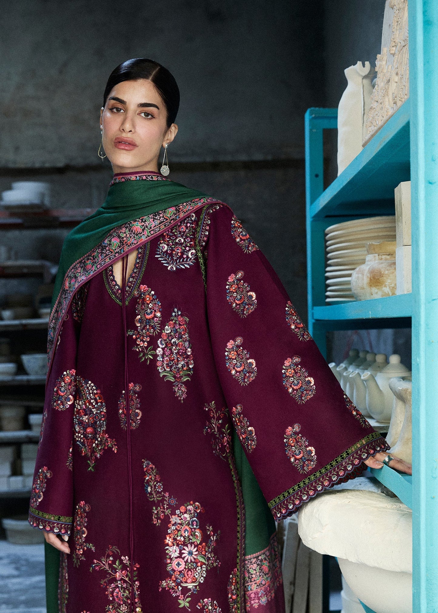 Hussain Rehar | Khaddar Pret 25 |NASHIMAN - Luxury Dress - available at Maria Faisal in UK and USA.