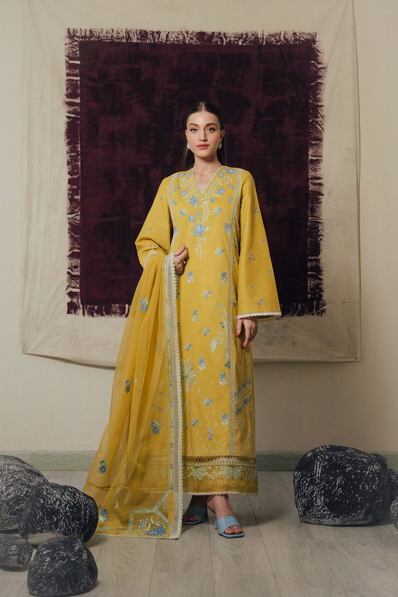 Afrozeh | Day Break 26 | Sunhaze - Luxury Dress - available at Maria Faisal in UK and USA.