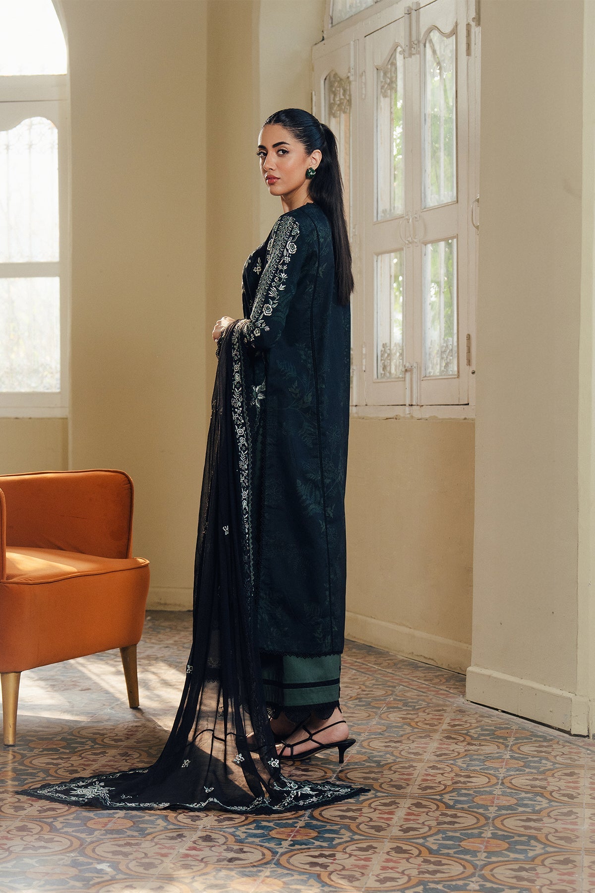 Afrozeh | Day Break 26 | Cloudveil - Luxury Dress - available at Maria Faisal in UK and USA.