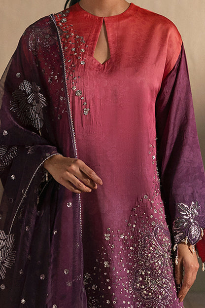 Afrozeh | Silk Muse 26 | Brumal - Luxury Dress - available at Maria Faisal in UK and USA.