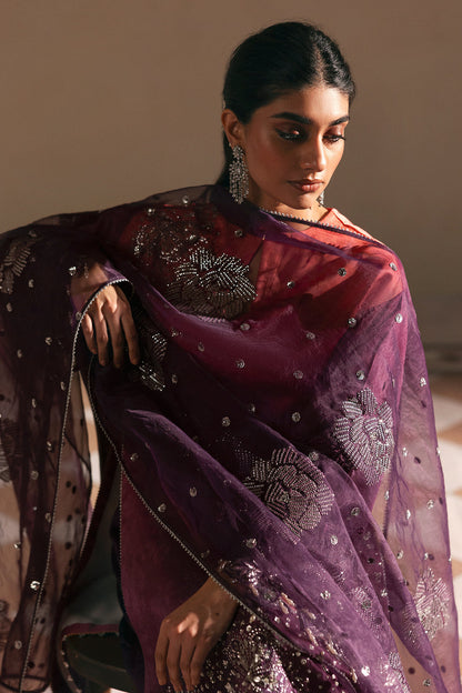 Afrozeh | Silk Muse 26 | Brumal - Luxury Dress - available at Maria Faisal in UK and USA.