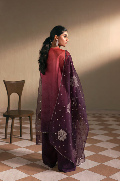 Afrozeh | Silk Muse 26 | Brumal - Luxury Dress - available at Maria Faisal in UK and USA.