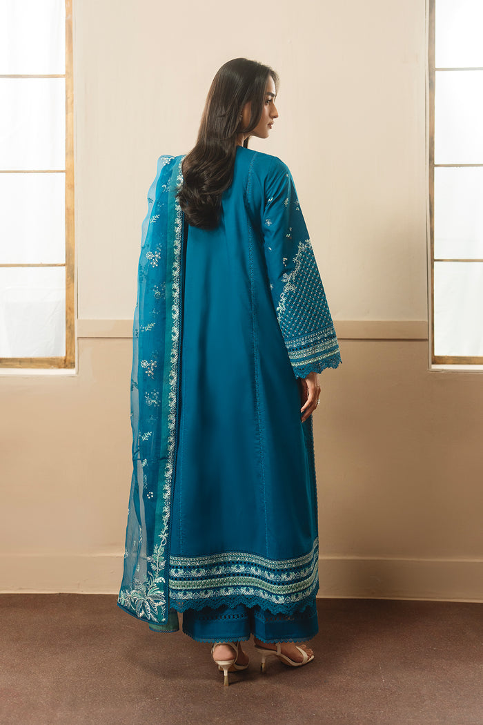 Ayzel | Whisper 26 | OLIVE - Luxury Dress - available at Maria Faisal in UK and USA.