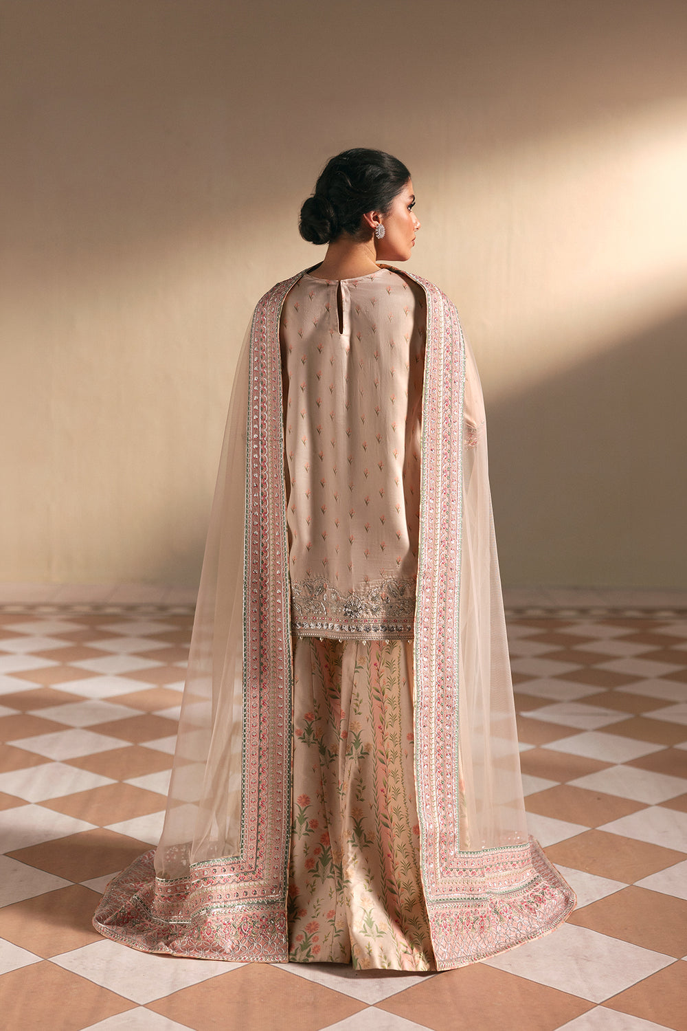 Afrozeh | Silk Muse 26 | Velaine - Luxury Dress - available at Maria Faisal in UK and USA.