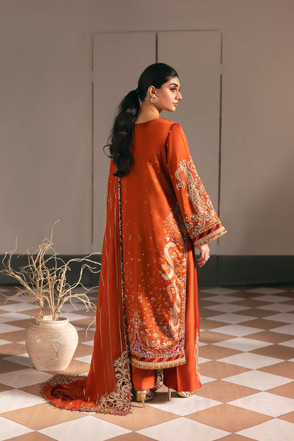 Afrozeh | Silk Muse 26 | Vellum - Luxury Dress - available at Maria Faisal in UK and USA.