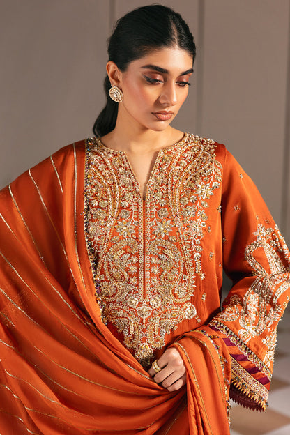 Afrozeh | Silk Muse 26 | Vellum - Luxury Dress - available at Maria Faisal in UK and USA.