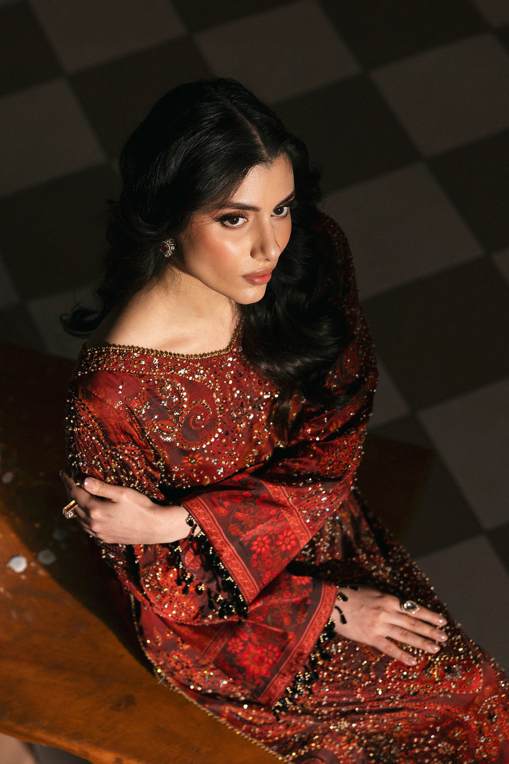 Afrozeh | Silk Muse 26 | Luxe - Luxury Dress - available at Maria Faisal in UK and USA.