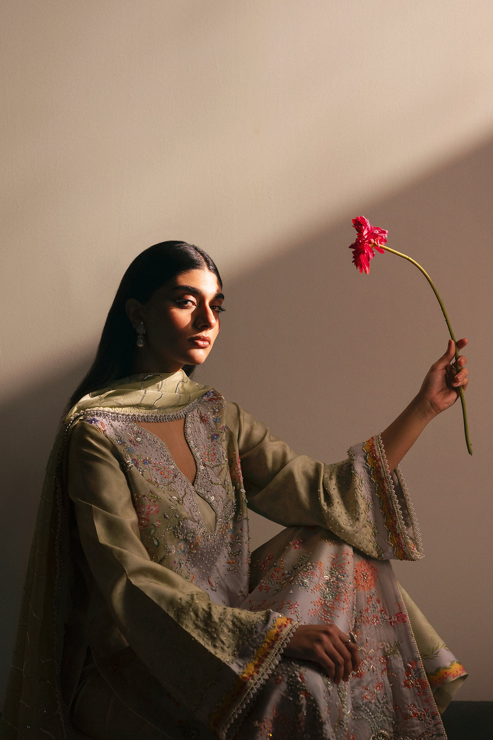 Afrozeh | Silk Muse 26 | Sublime - Luxury Dress - available at Maria Faisal in UK and USA.