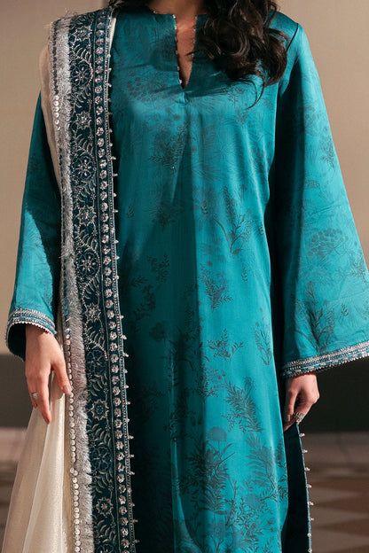 Afrozeh | Silk Muse 26 | Veloural - Luxury Dress - available at Maria Faisal in UK and USA.
