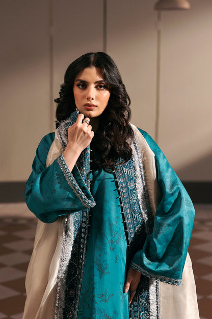 Afrozeh | Silk Muse 26 | Veloural - Luxury Dress - available at Maria Faisal in UK and USA.