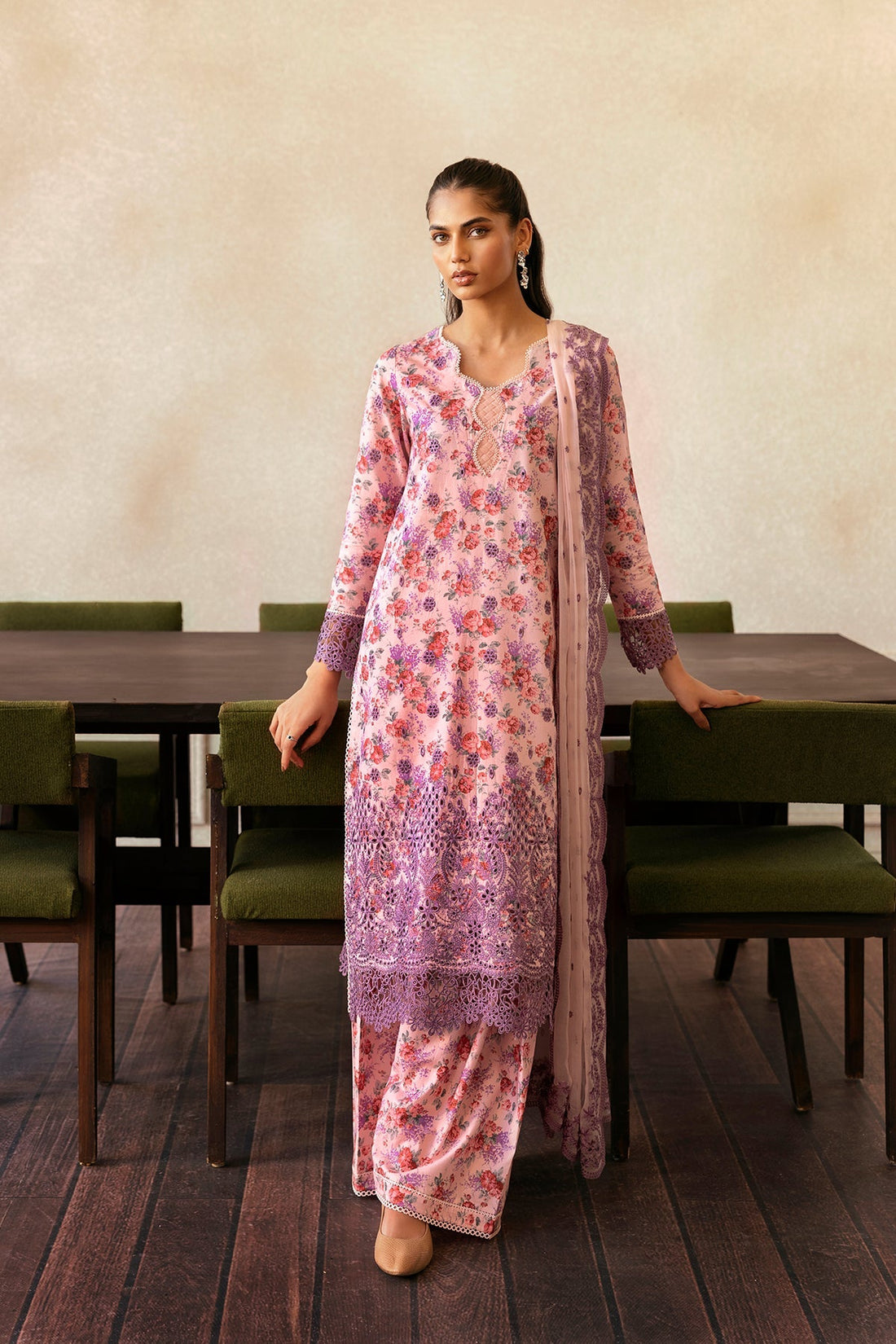 Afrozeh | Day Break | Dusk Laced - Ladies Clothes - Maria Faisal