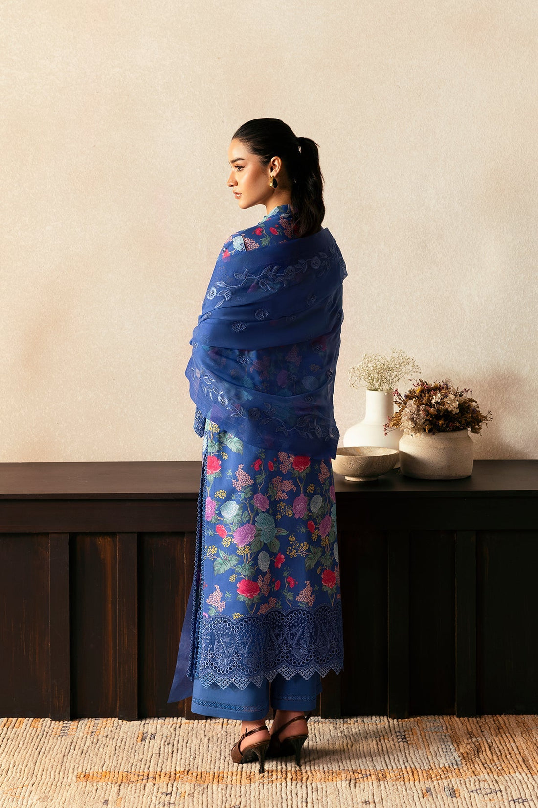 Afrozeh | Day Break | Mist Woven - Ladies Clothes - Maria Faisal